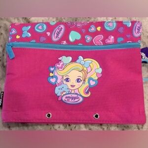 Smiggle Carry-All Case pencil case, make up case binder pen holder